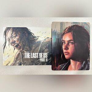 The Last Of Us Part II PS4 Steel Book With Art Book.